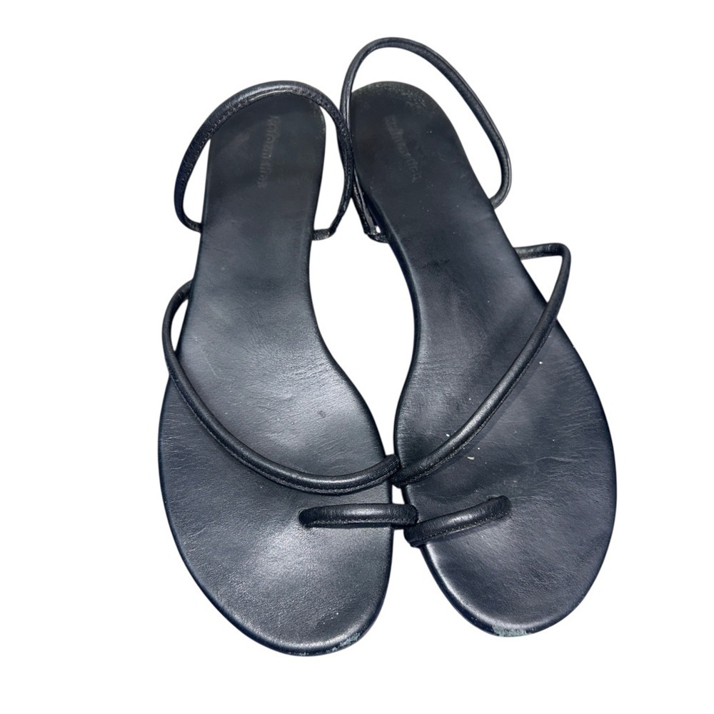 Reformation Black Ludlow Sandals leather size 9.5 y2k style